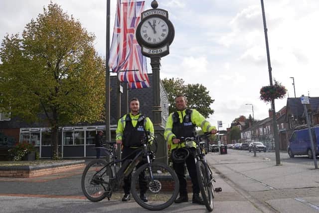 New e-bikes are helping the police in Eastwood. Photo: Nottinghamshire Police