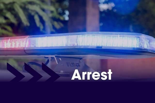 A 30-year-old man was detained and arrested on suspicion of theft and driving without insurance.
