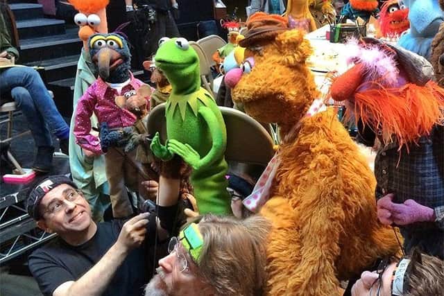 Mike working with Jim Henson's Muppets