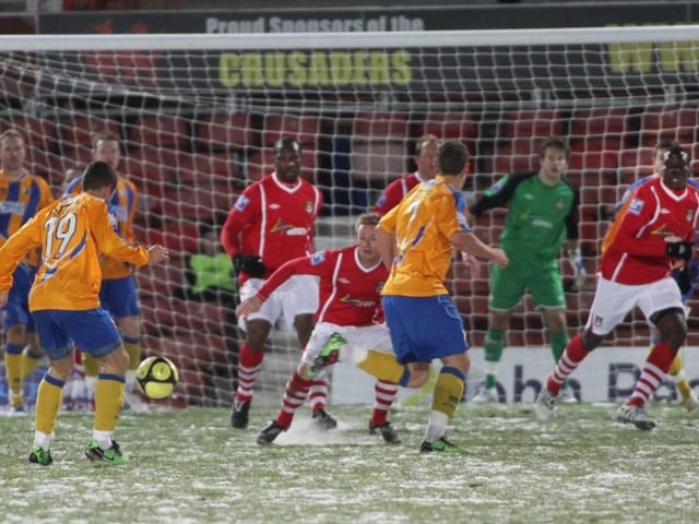 Mansfield on the attack.