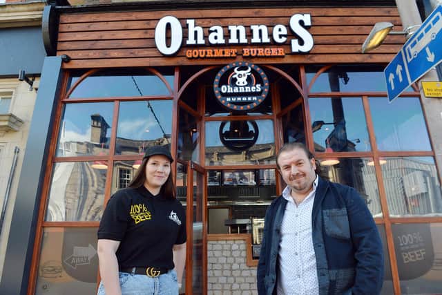 Pictured are Danielle Clamp and brand owner Murat Yer.
