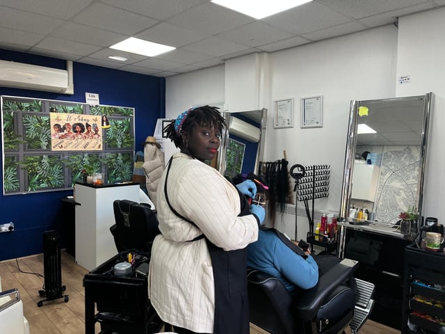 Celestic Hair & Beauty, one of the new businesses in Mansfield town centre.