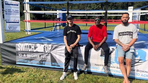 A boxing ring was present for members to display their skills and showcase the work carried out by Switch Up here in Mansfield.
