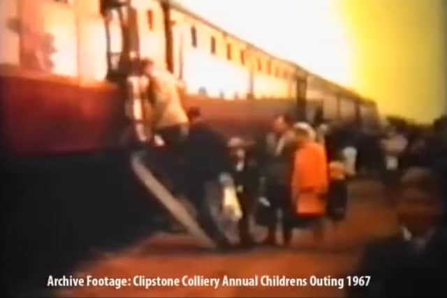 Passenger trains arrived at Clipstone Colliery Railway Sidings for the first time since World War One