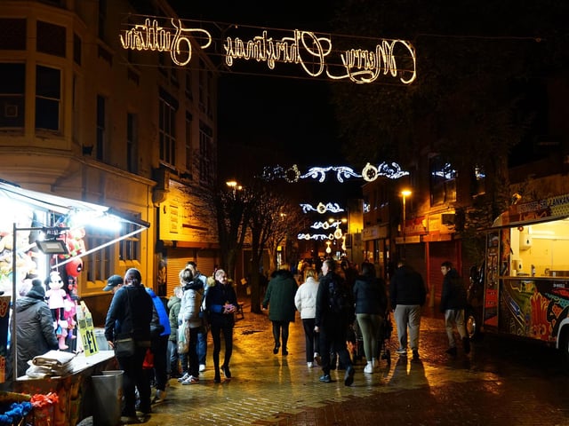 The event featured a bustling Christmas market with more than 40 stalls selling a range of food, drinks and gifts.