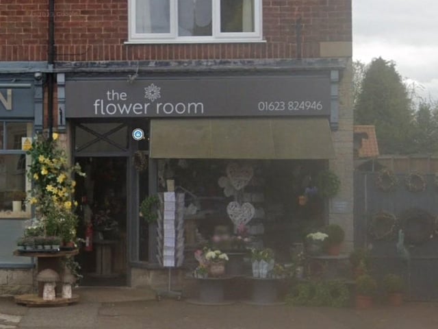 The Flower Room on Mansfield Road, Edwinstowe, has a 4.9/5 rating based on 65 reviews.
