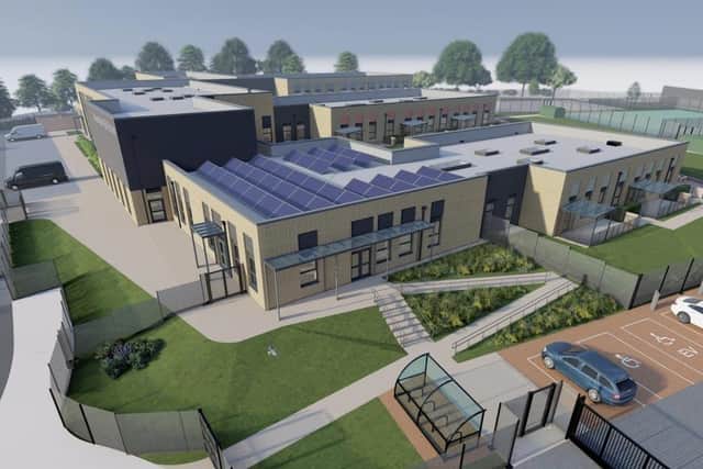 An artists' impression of the planned new Ravensdale Special School in Mansfield. Photo: Other