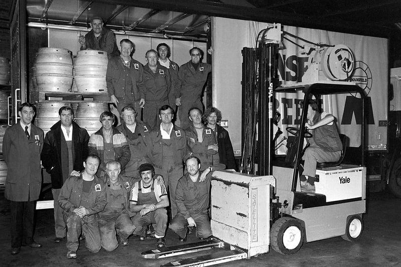 Mansfield brewery in 1983.