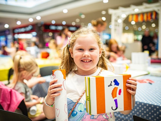 Weekly summer activities were popular for children at the Mansfield Four Seasons Shopping Centre.