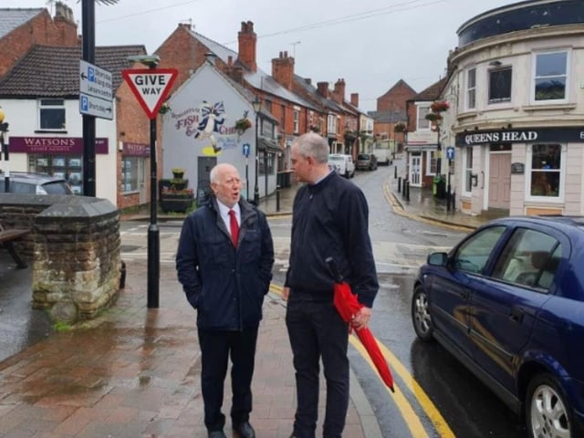 Labour MP Andy McDonald meets Broxtowe candiate Greg Marshall in Kimberley ahead of the 2019 General Election campaign.