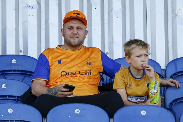 Stags fans ahead of the 2-1 win over Stockport County