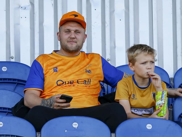 Stags fans ahead of the 2-1 win over Stockport County