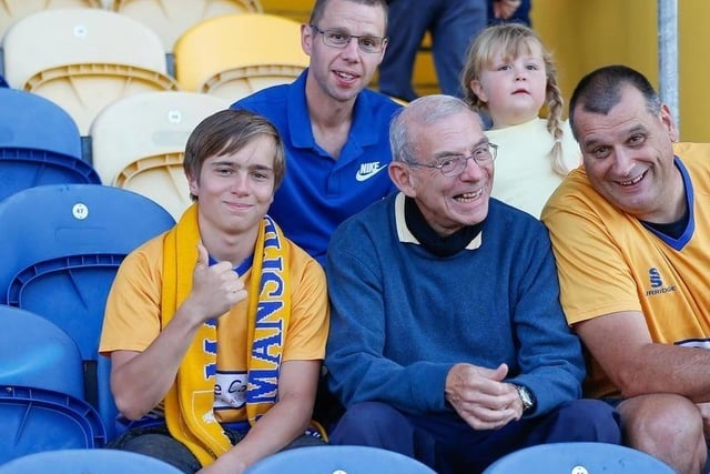 Stags fans ahead of the Carabao Cup defeat against PNE in August 2021.