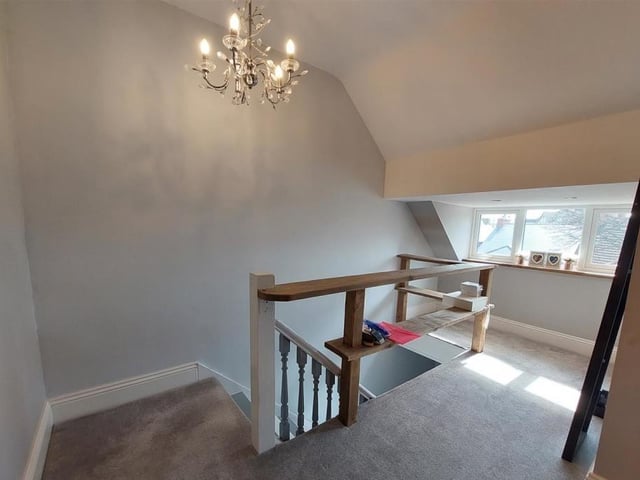 And there's more! Time to move up now to the third storey of the West Hill Avenue property where the master bedroom is located, plus storage space in the eaves.