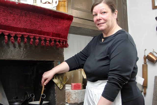 2007: Tour guide Janice Trueman is shown at the DH Lawrence Birthplace Museum, Eastwood, at a Victorian game-playing event.