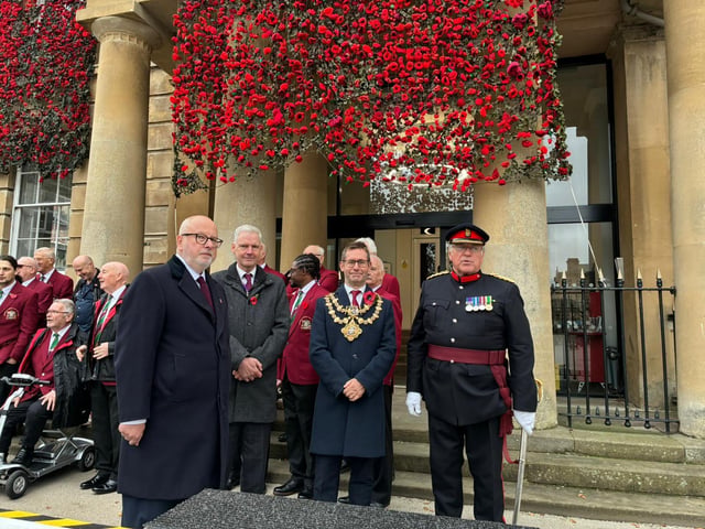 Mansfield District Council marked the occasion on Sunday November 9 with a parade by service and uniformed organisations after a wreath-laying ceremony at the Civic Centre.