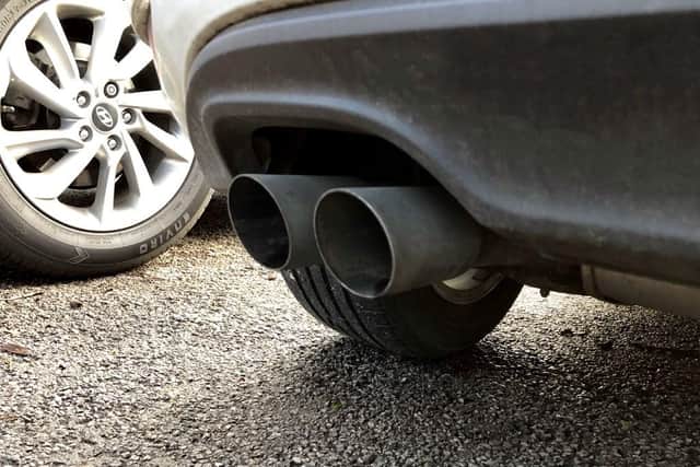 Car exhaust.