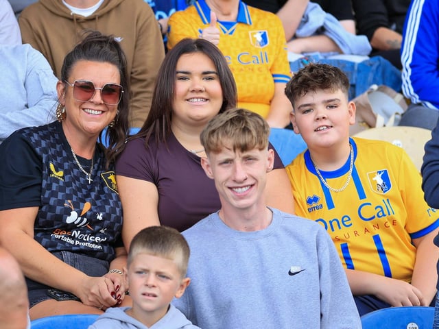 Mansfield Town turned on the style to blow away promotion hopefuls Luton Town.