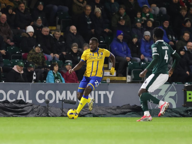 Solid overall as full back or centre half as the formation fluctuated. Made one awful pass that gave Wycombe a sniff but then got back to block and make amends.