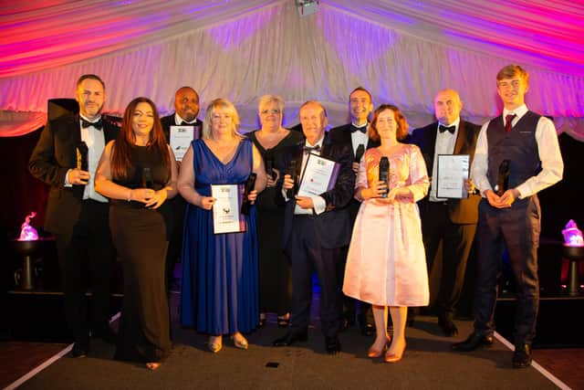 Winners pictured at a previous Mansfield and Ashfield 2020 Business Awards ceremony