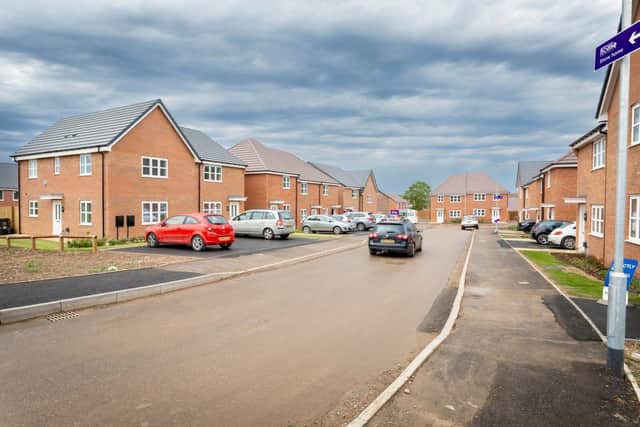 A street scene from Platform Home Ownership’s Kestrel Fields development in East Leake.