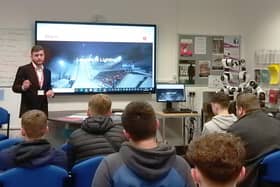 Students at the engineering campus learn more about the job roles at Sutton-in-Ashfield-based Abacus Lighting