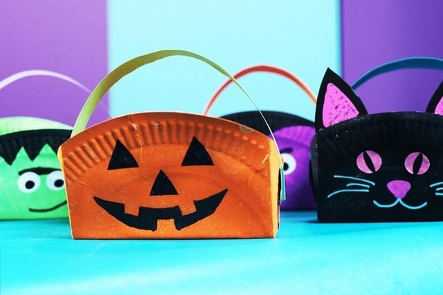 These trick or treat bags are an example of what can be made at special half-term crafts sessions for all the family at Mansfield Museum. The sessions (10 am to 12 midday) are free and there's no need to book in advance. This one takes place next Wednesday and is preceded by the chance to make floating Halloween ghosts next Tuesday morning. This Friday, there's a session to create an autumn leaf mobile.