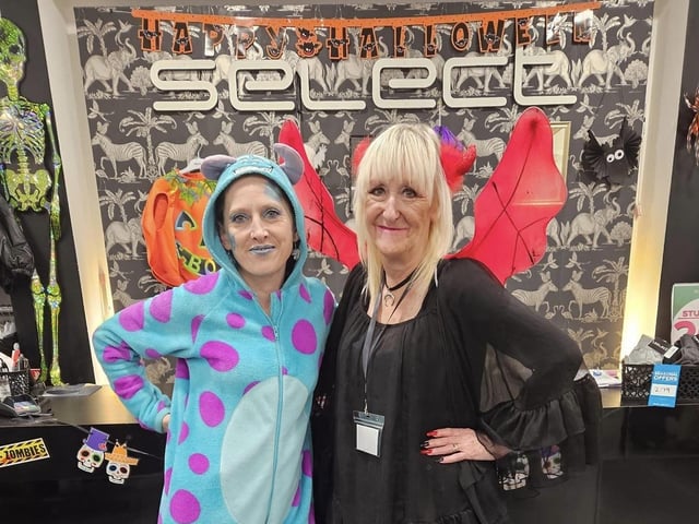 Select staff were also feeling spooky with their costumes.