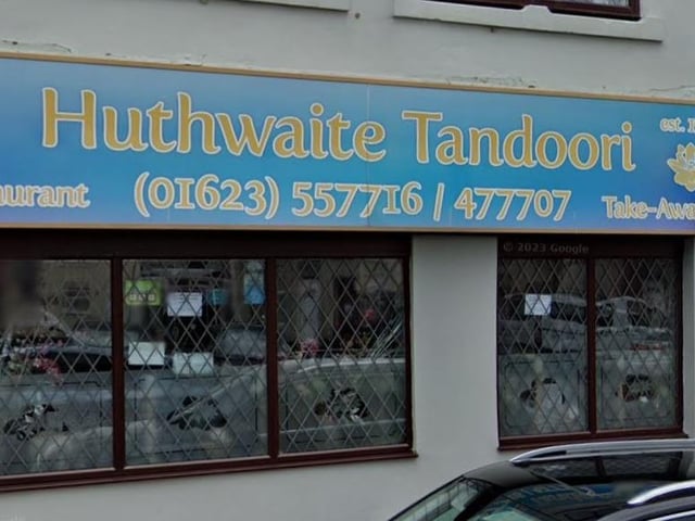 Huthwaite Tandoori, on Market Street, Huthwaite, has a rating of 4.4.