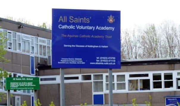All Saints Catholic Voluntary Academy on Broomhill Lane in Mansfield.