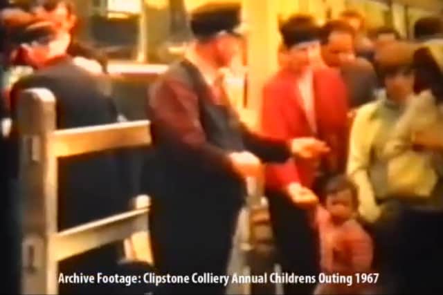 440 children and 390 adults travel by train from Clipstone on the annual Colliery outing to Cleethorpes