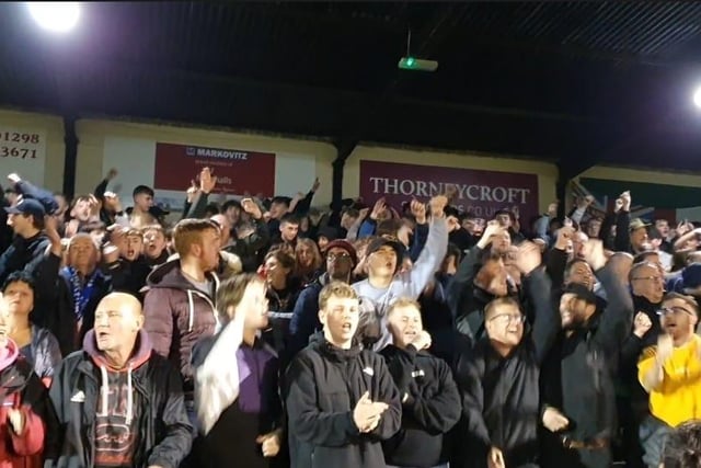 The fans were in great spirits as this photo from David Heathcote shows