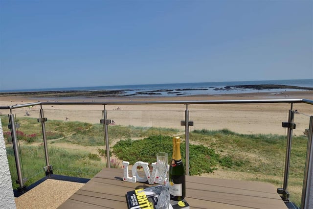 One of two on the property offering a fine outdoor space to enjoy whilst overlooking the beach.