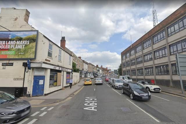 A view along Ratcliffe Gate now, with Elm Tree Street to the left.