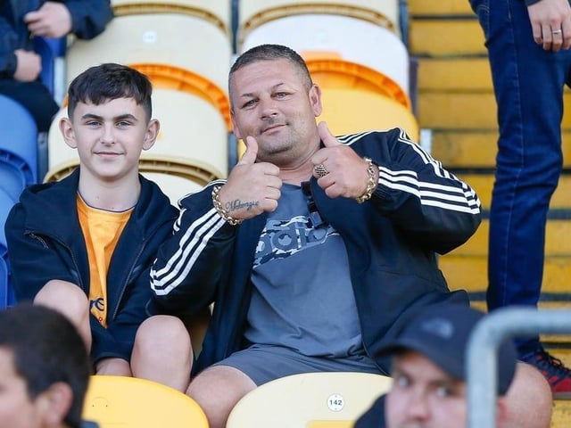 Stags fans ahead of the Carabao Cup defeat against PNE in August 2021.