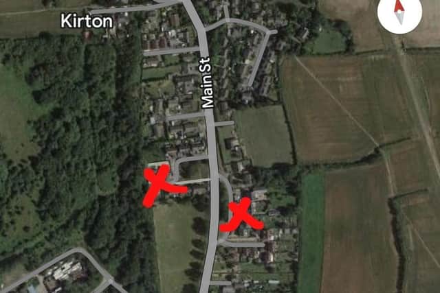 Attached is a Google Map highlighting the locations where the cats disappeared in Kirton, as highlighted by Beauty's Legacy.
