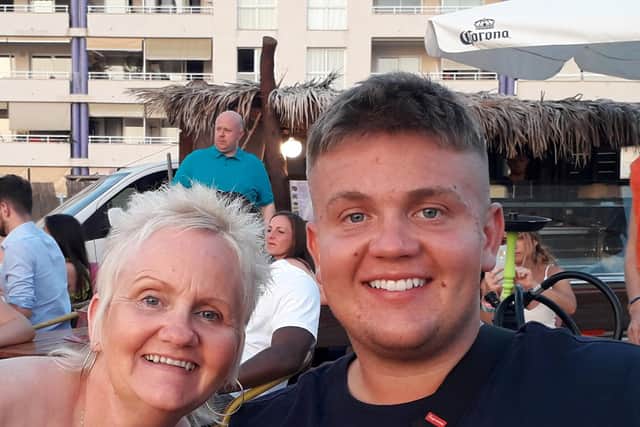 Joe Thornley with mum Julie
