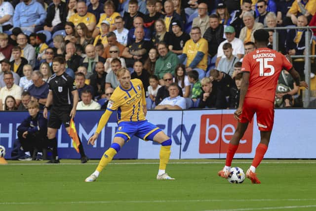 Action during the Sky Bet League One match against Leyton Orient FC at the One Call Stadium, 23 Aug 2025, Photo credit Chris & Jeanette Holloway / The Bigger Picture.media