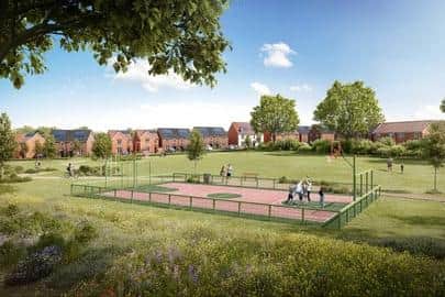 As part of the proposals, there would be improvements to the open space area in the form of a new multi-use games area