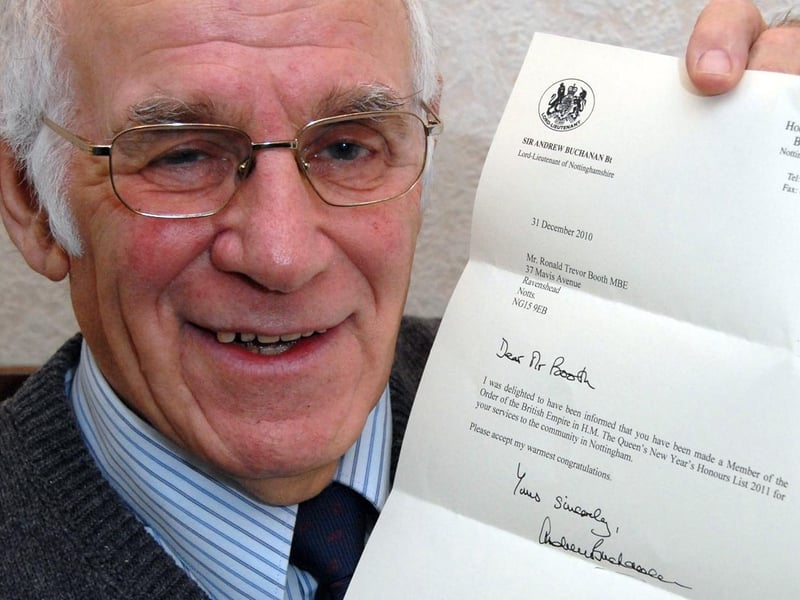 In January, 2011, fundraiser Mr Ron Booth was awarded an MBE in the New Year's Honours list for his work in the community.