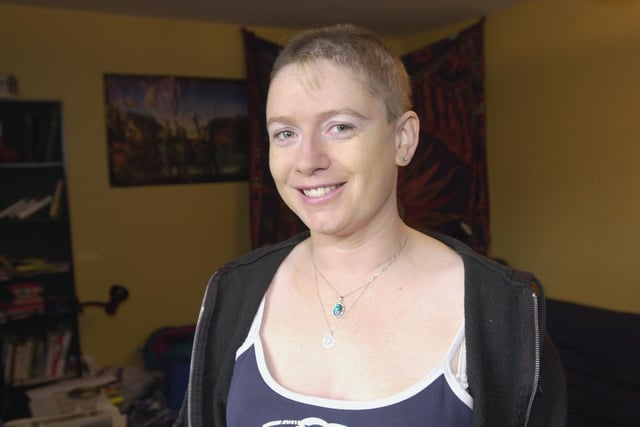 Mary Page, 31, did an abseil for the Cavendish Centre after finding she has breast cancer in 2000