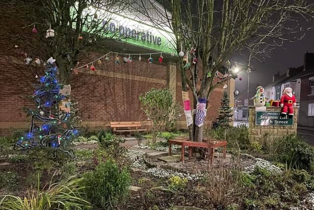 One of the festive displays put together by creative volunteers in Stanton Hill.