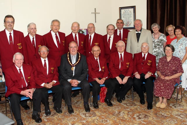 2009: Eastwood friendship group and and Pye Hill and District Male Voice Choir get a visit from the Mayor of Eastwood, Coun Keith Longdon.