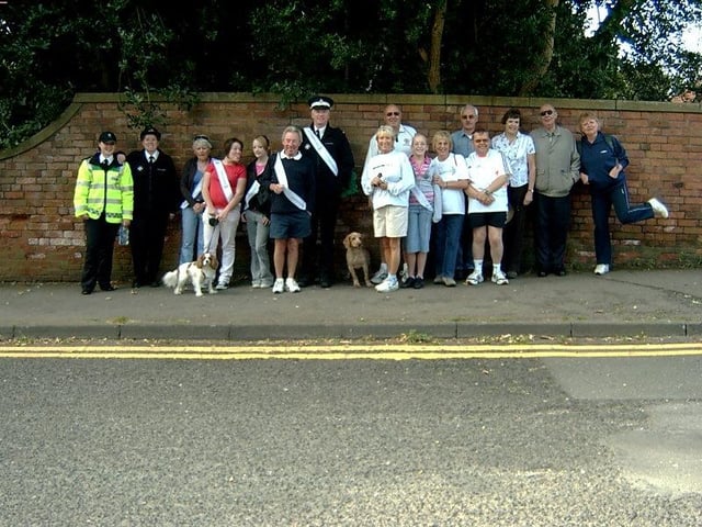 Edwinstowe charity walk from years gone by. What year?
