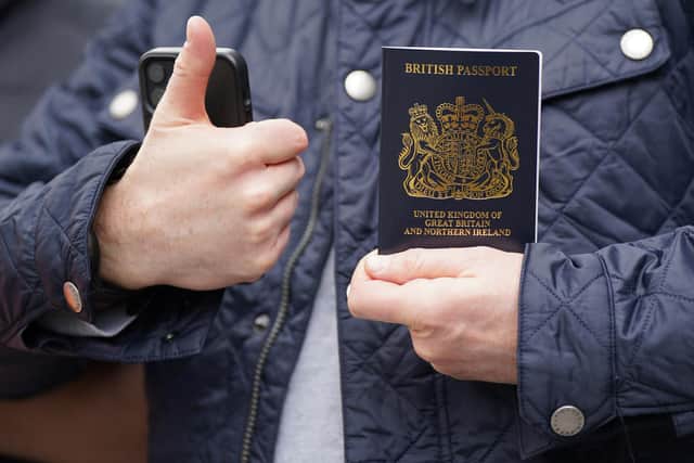 Across England and Wales, the number of people with multiple passports rose from 612,000, 1.1 per cent, in 2011 to 1.26 million, 2.1 per cent, in 2021. (Photo by: Yui Mok/PA/Radar)