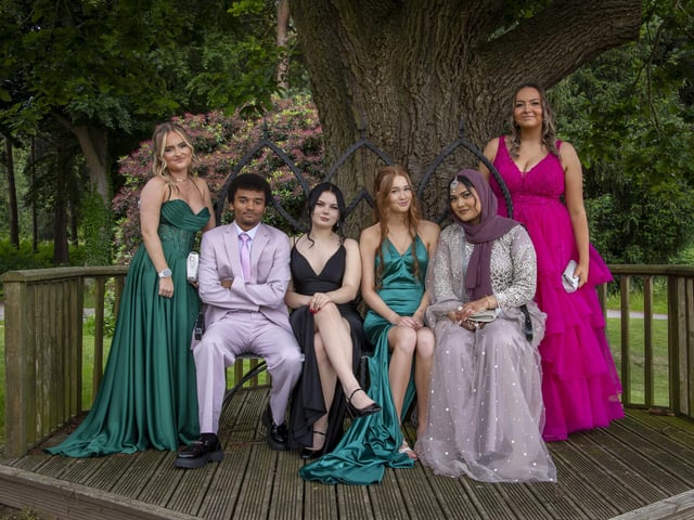 L-R; Madison Brotherhood, Luca Turner, Michelle Krzeminska, Katie White, Sadia Uddin and Olivia Graham.