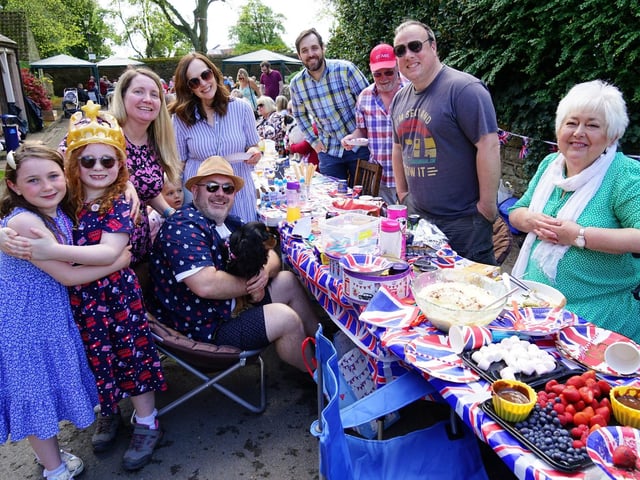 Members of the Stevenson family came together with friends and neighbours to celebrate the coronation in Teversal.