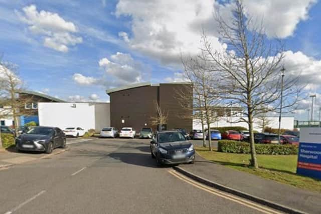 Sherwood Oaks Hospital, Mansfield. (Picture: Google Earth.)