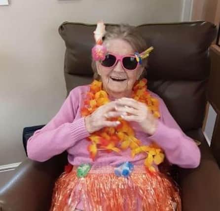 Residents dressed up and took part in Hawaiian-themed activities.
