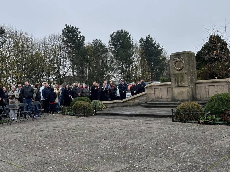 Crowds gather at the Remembrance Parade